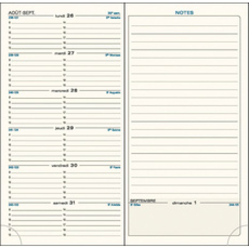 EXACOMPTA Agenda de poche SAS 17, 2025/2026, noir