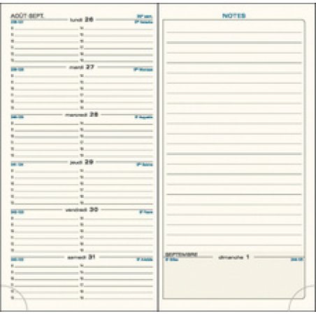 EXACOMPTA Agenda de poche SAS 17, 2025/2026, noir