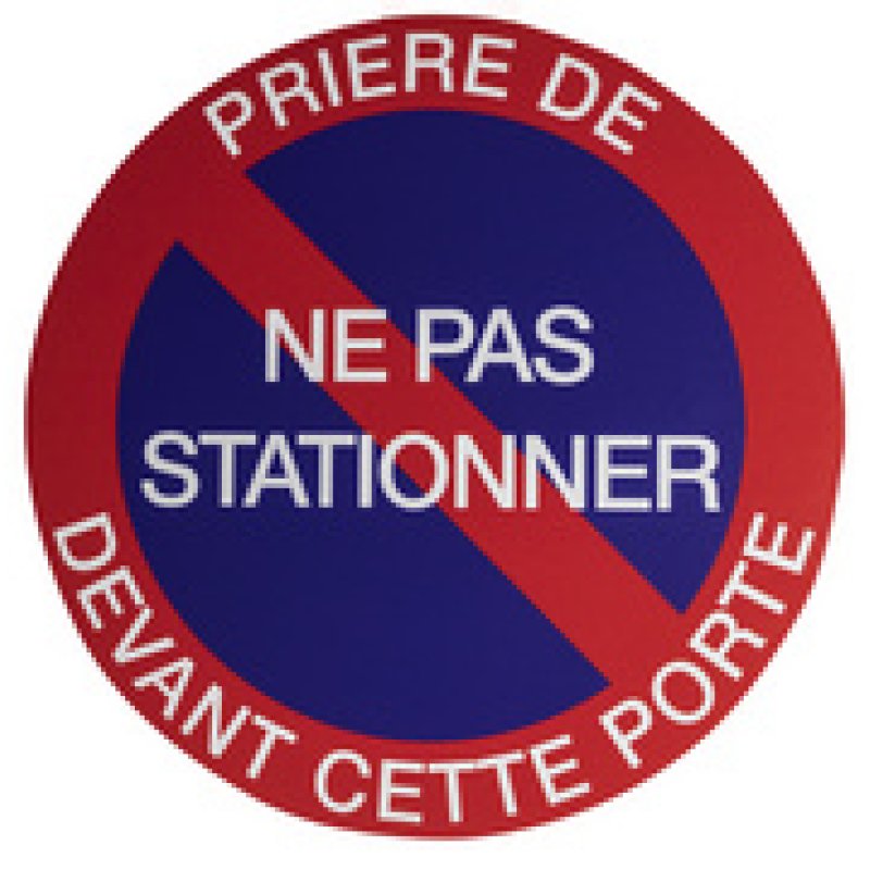 EXACOMPTA Panneau de signalisation "Ne pas stationner"