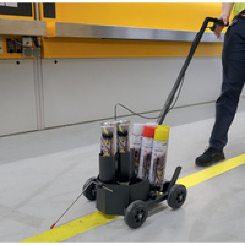 DURABLE Chariot de marquage au sol DURALINE EasyTrack, noir