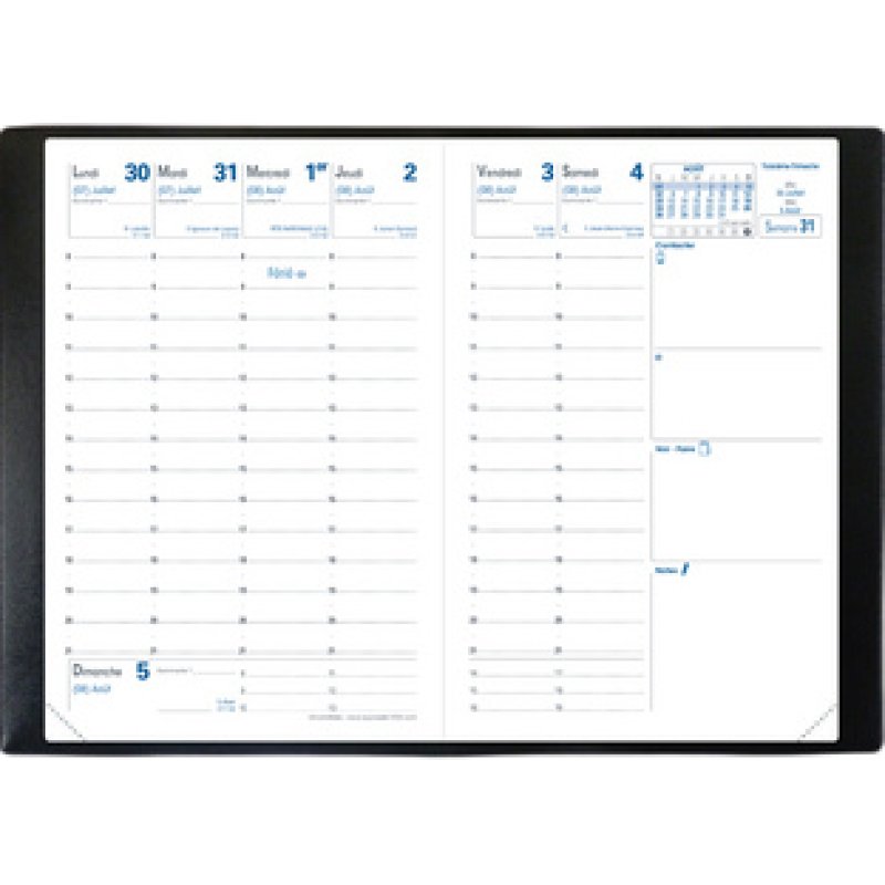 QUO VADIS Agenda "Universitaire", Impala, 2025/2026, noir