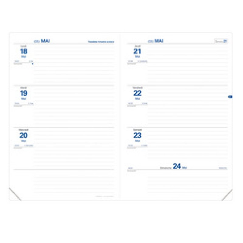 QUO VADIS Agenda TEXTHEBDO TOUCH, 2025/2026, bleu nuit