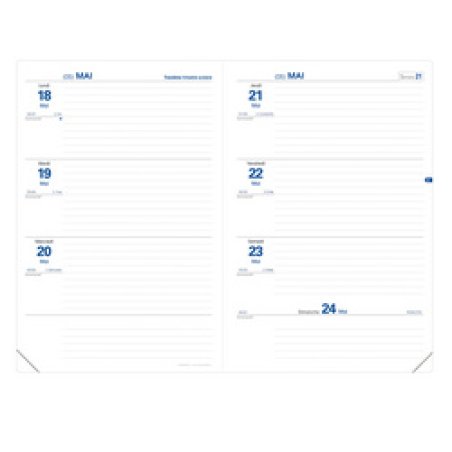 QUO VADIS Agenda TEXTHEBDO TOUCH, 2025/2026, bleu nuit