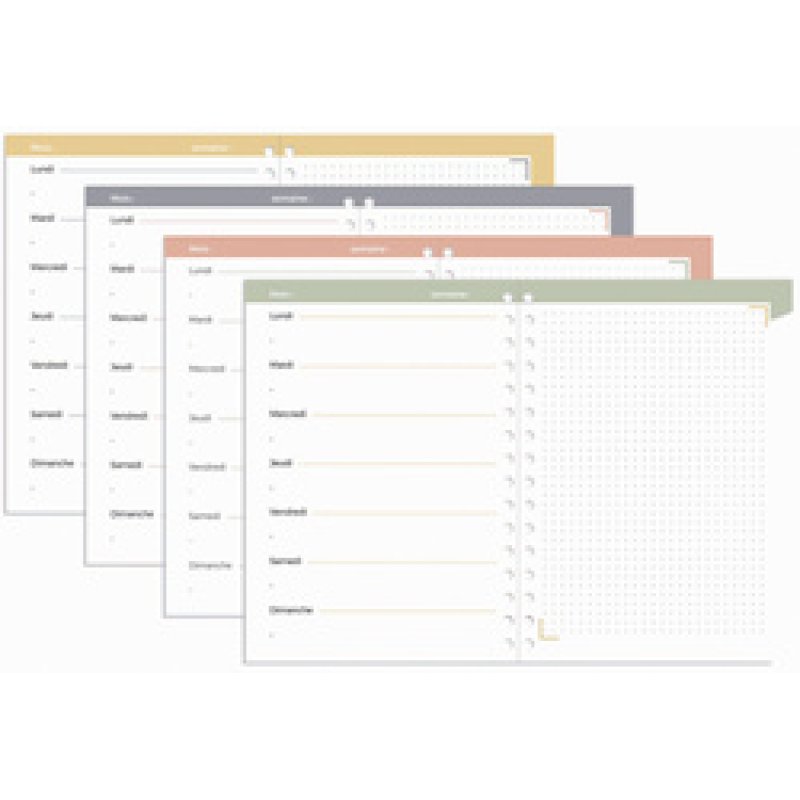 QUO VADIS Agenda perpétuel Eterny, 150 x 210 mm, Fleurs