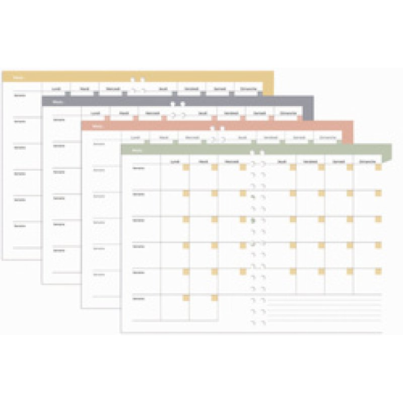 QUO VADIS Agenda perpétuel Eterny, 150 x 210 mm, Fleurs