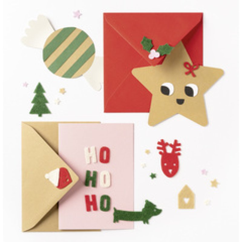 folia Décoration en feutre "Hiver", 170 pièces