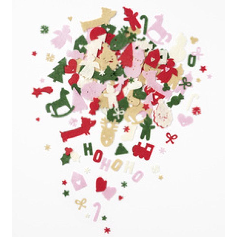folia Décoration en feutre "Hiver", 170 pièces