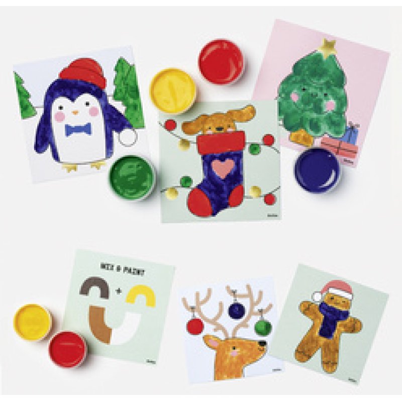 folia Kit de gouache aux doigts "HIVER"