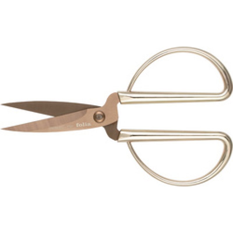 folia Ciseaux, pointus, longueur: env. 145 mm, or rose