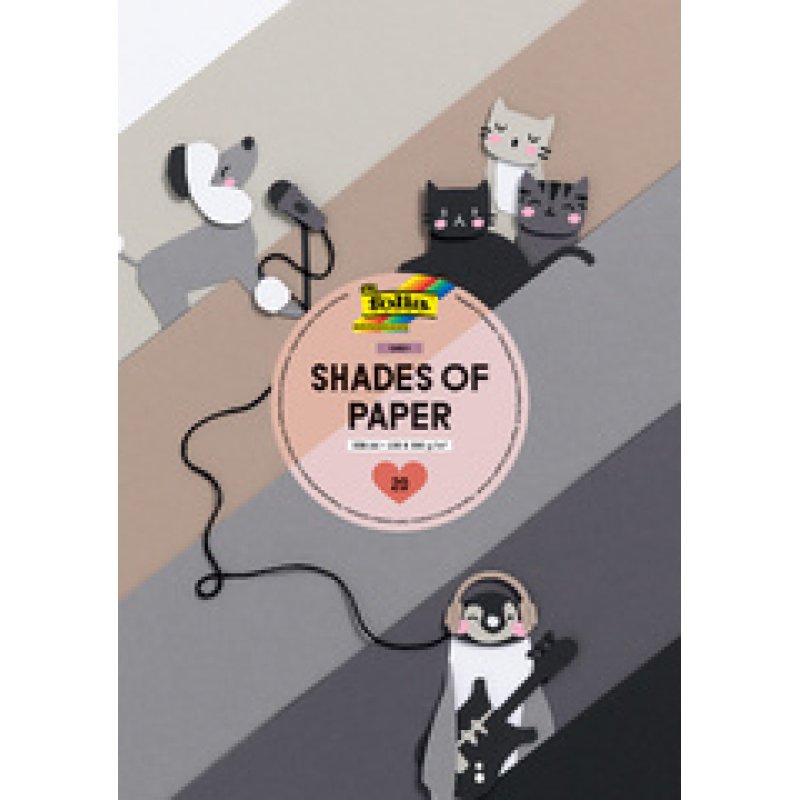 folia Bloc de papier et carton de couleur "Shades of us"