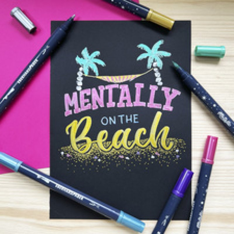 EBERHARD FABER Marqueur à pigment Metallic Duo, étui de 6