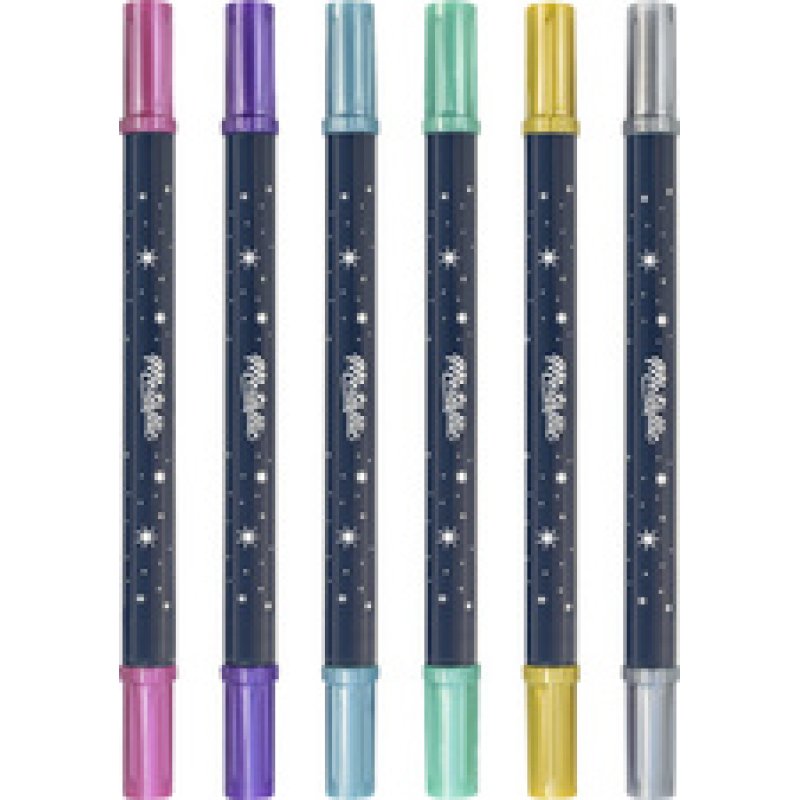 EBERHARD FABER Marqueur à pigment Metallic Duo, étui de 6