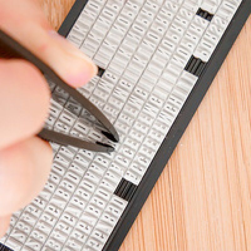 AVERY Kit tampon textile, 3 lignes, blanc