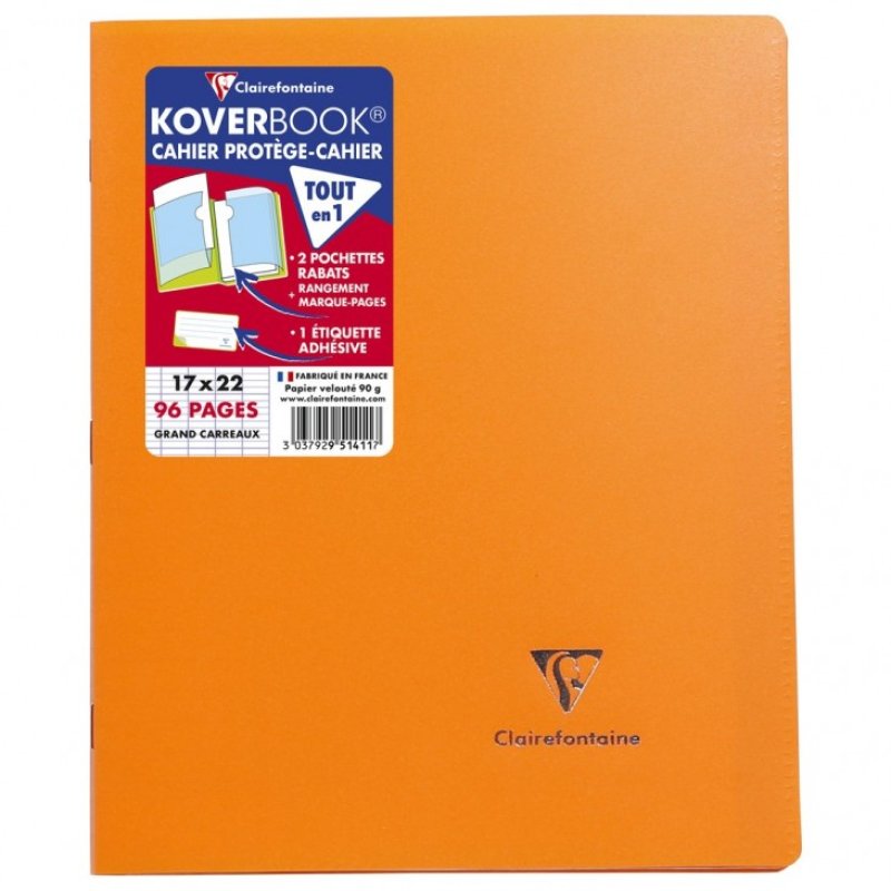 Clairefontaine 951411C bloc-notes 48 feuilles Couleurs assorties
