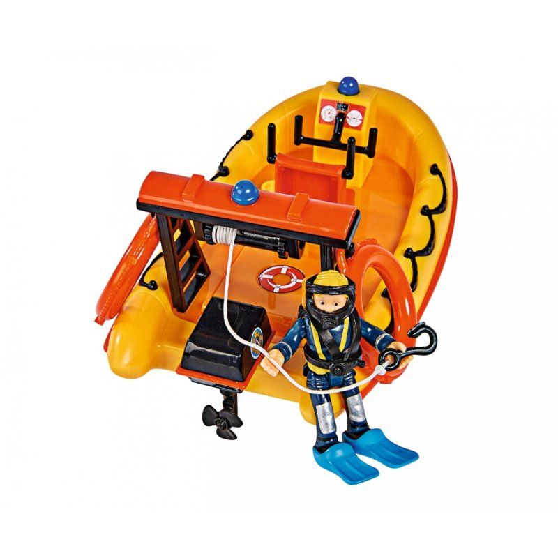 Feuerwehrmann Sam Neptune Boot mit Figur