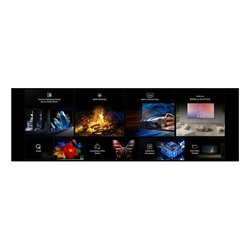 TCL 65C7K TV 165.1 cm (65") 4K Ultra HD Smart TV Wi-Fi Metallic 2600 cd/m²