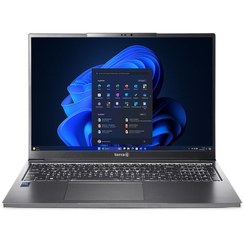 TERRA FR1220809 laptop Intel Core Ultra 5 125U 40.6 cm (16") 16 GB DDR5-SDRAM 500 GB SSD Wi-Fi 6E (802.11ax) Windows 11