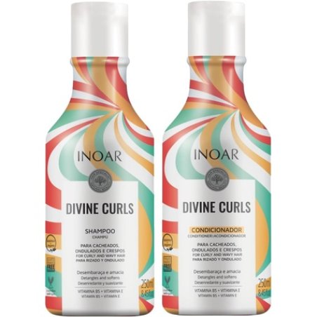 Inoar Divine Curls Hair Care Set Shampoo and Conditioner 250ml