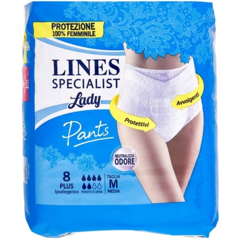 Lines Specialist Plus Absorbent Culottes for Urinary Leaks Size M