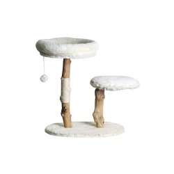 Nordic paws - Scratching Tree Wildwood 2 - White - 40 x 60 x 68 cm