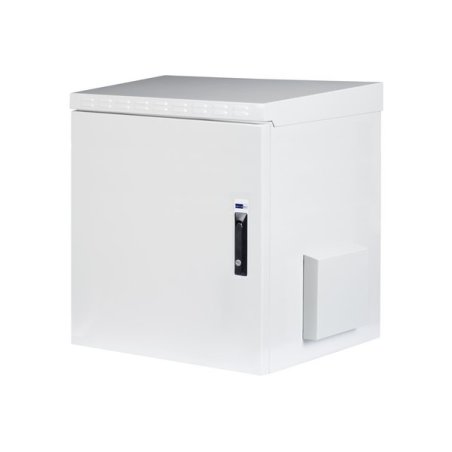 EKIVALAN IP55 outdoor box 12U prof. 600mm, front metal, gray