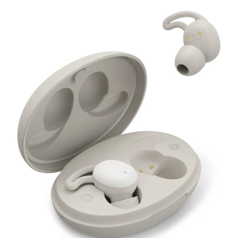 Hama Spirit Calm Casque True Wireless Stereo (TWS) Ecouteurs Appels/Musique Bluetooth Beige, Blanc