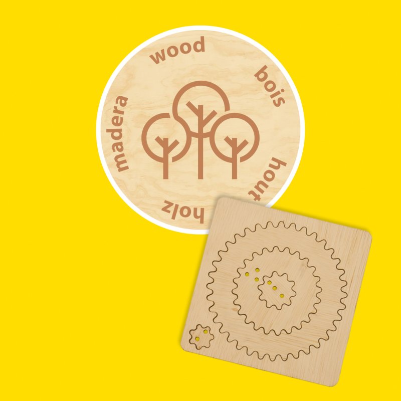 SES Creative - Spiral Designer Set - Wooden Wheels - (S14788)