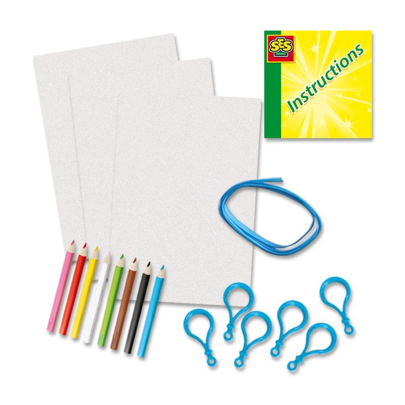 SES Creative Film rétractable - Porte-clés dinosaures