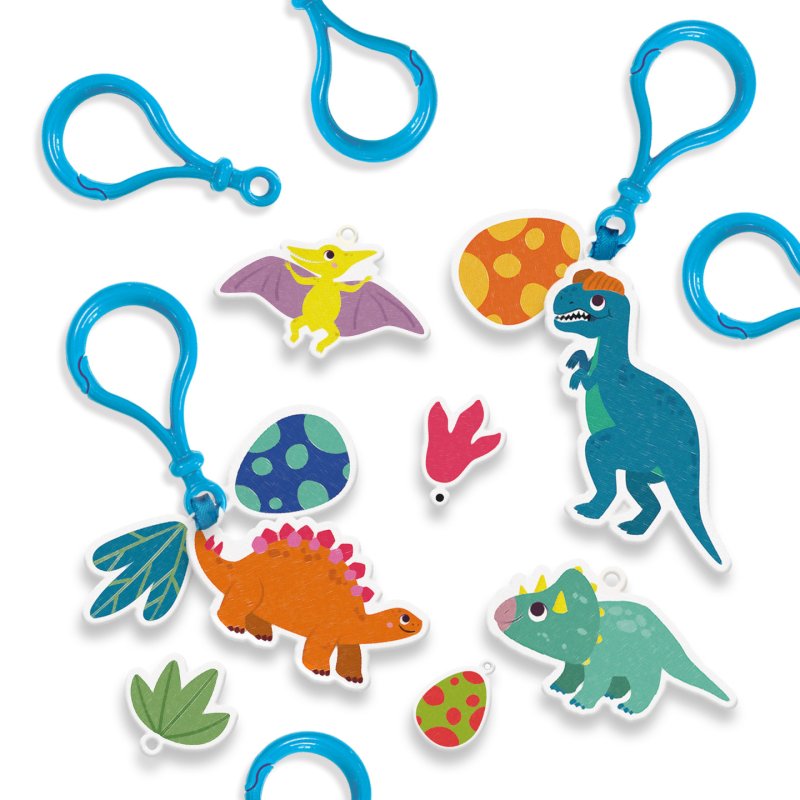 SES Creative - Shrink Foil - Dinosaur Keychains - (S14294)