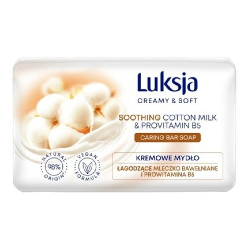 Luxja Creamy and Soft Soothing Cotton Milk Bar Soap