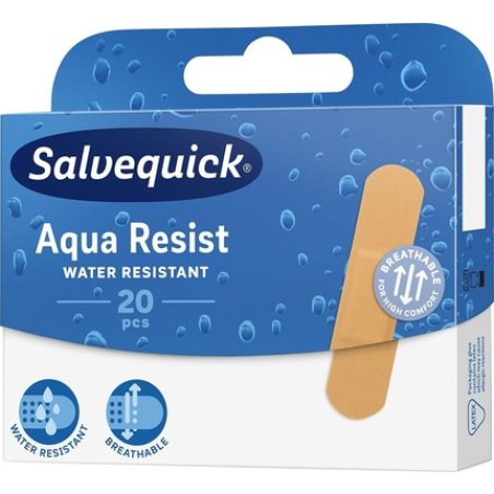 SALVEQUICK Aqua Resist Waterproof Plasters 20 Pieces