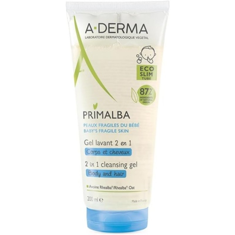 Primalba Gel lavant 2 en1 corps et cheveux 200ml