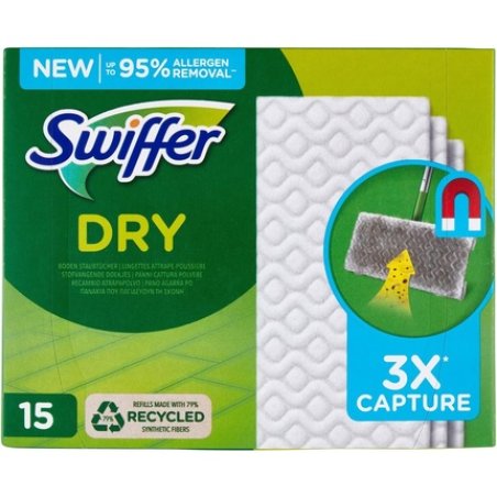 Swiffer Dust Trapper Cloths 15 Microfiber Dry Cloths