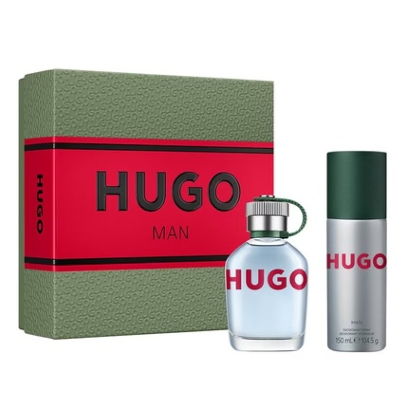 Hugo Boss Hugo Man Eau De Toilette 75ml And Deodorant Spray 150ml