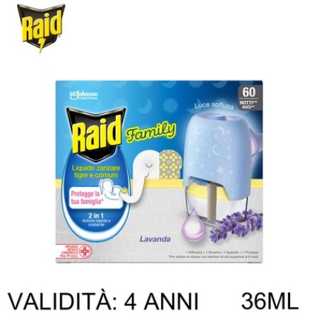Raid Liquid Electric Base Family 60n 36ml - 12 Pieces