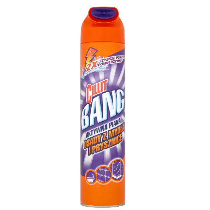 Cilit Bang 5900627051513 détergent pour salle de bain et toilettes 600 ml Spray mousse Nettoyant