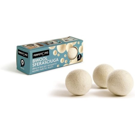 Perfect More Bwool Kugel For Tumble Drying, 100% New Zealand Wool, White, 7th