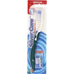 Silver Care-Brosse Toothbrush and Replacement Heads Medium