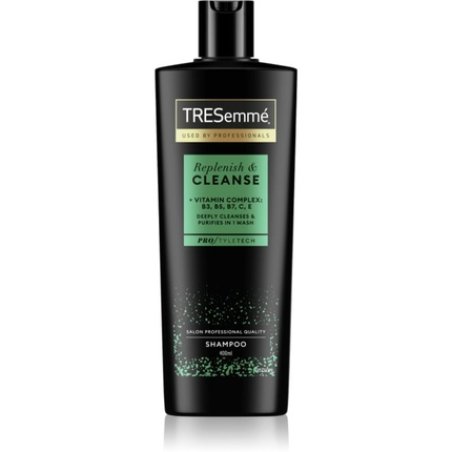TRESemme Replenish & Cleanse Shampoo for Oily Hair 400 ml with Pro Style Technology and Vitamins