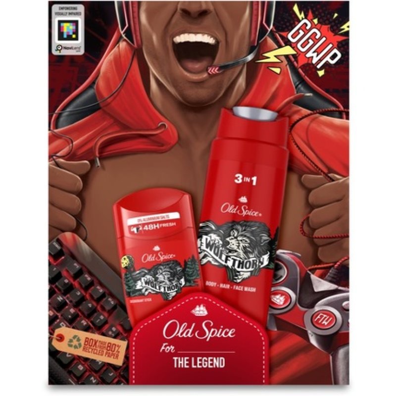 Old Spice Wolfthorn Wolf Gamer gift set for men