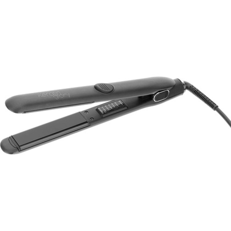 GAMMAPIU' GLORY Professional Black Hair Straightener with 6 Heat Settings and Automatic Shut Off