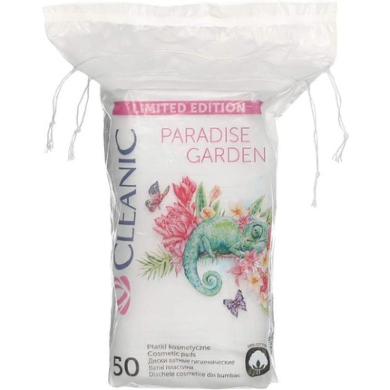 CLEANIC Pure Effect Cosmetic Squares 50 Pieces