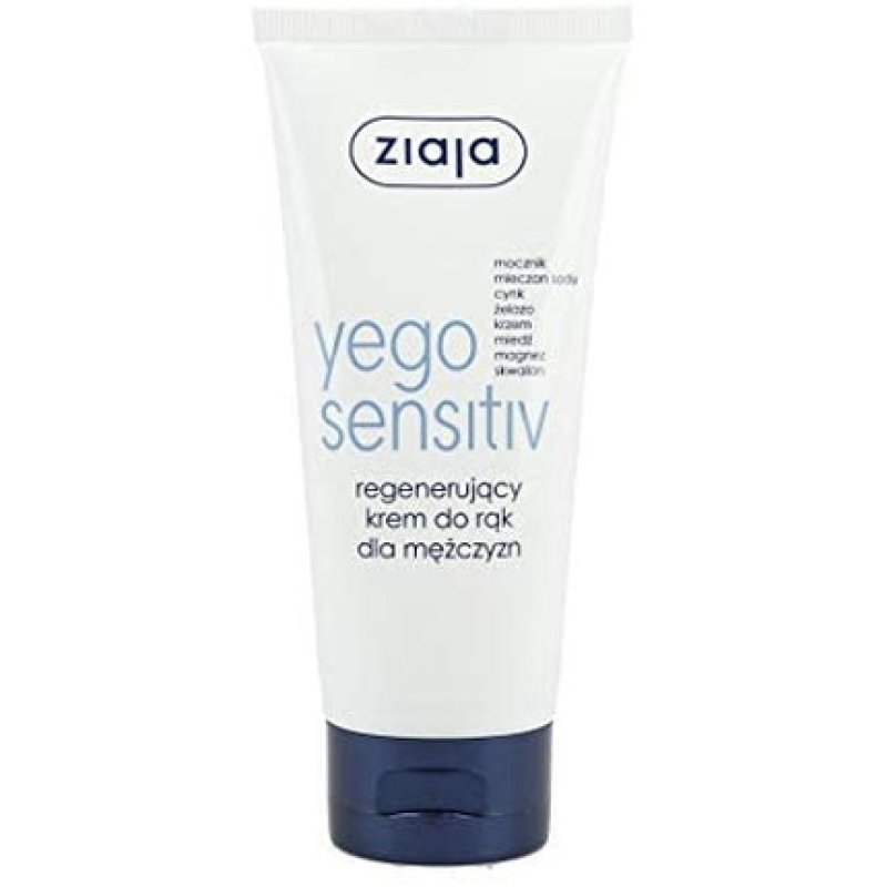 Ziaja Yego Sensitive Regenerating Hand Cream For Men 75 Ml