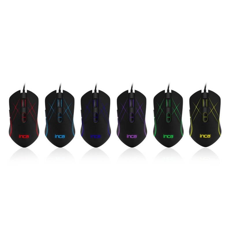 Inca IMG-GT12 souris Jouer Droitier USB Type-A 3200 DPI