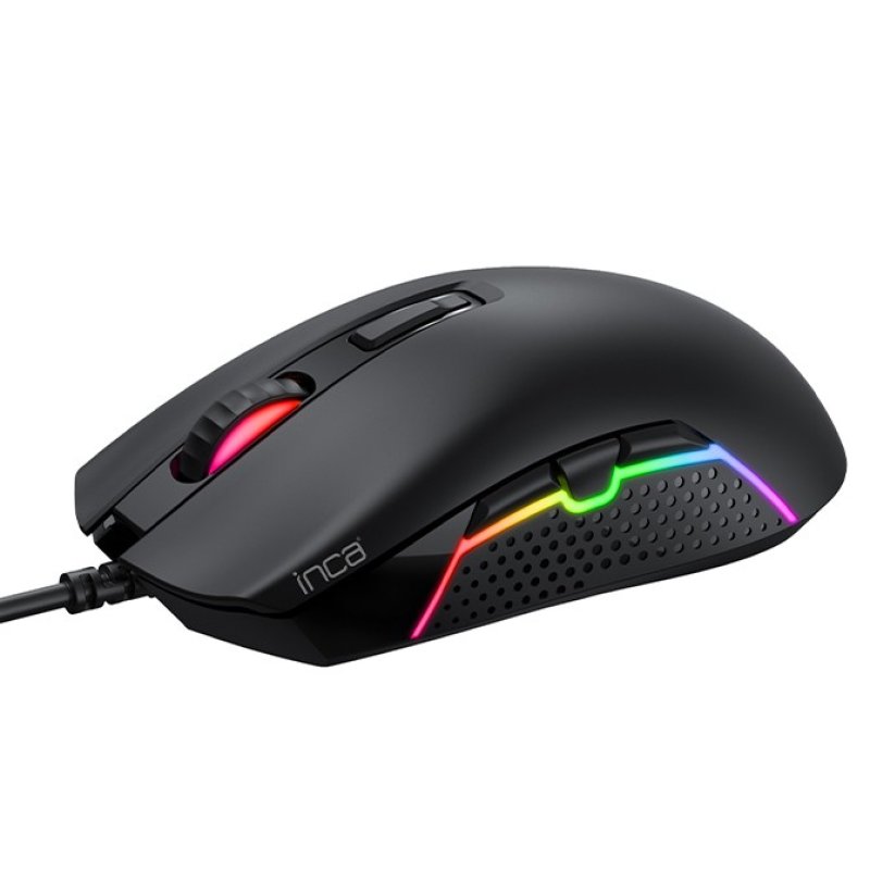 INCA Gaming Maus IMG-GT14 3600 DPI. RGB. 7 Tasten. USB. SW retail