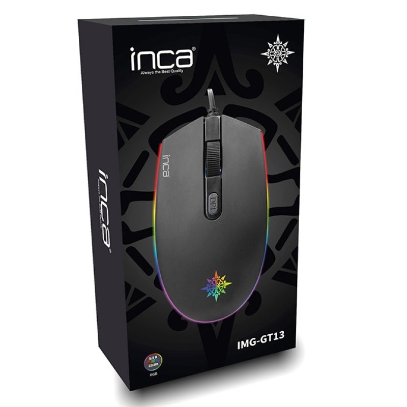 Inca IMG-GT13 mouse Gaming Ambidextrous USB Type-A 1200 DPI