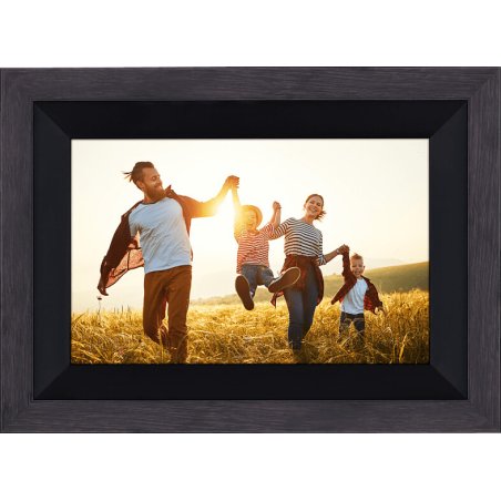 Rollei - Smarter picture frame - 10 Diagonal - WIFI - App Control - Wood frame - Model 105 - 10.1
