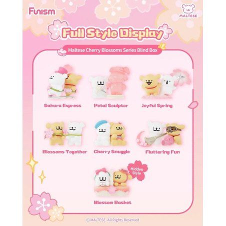 Maltese présentoir mini-figurines Cherry Blossoms Series 10 cm (6)