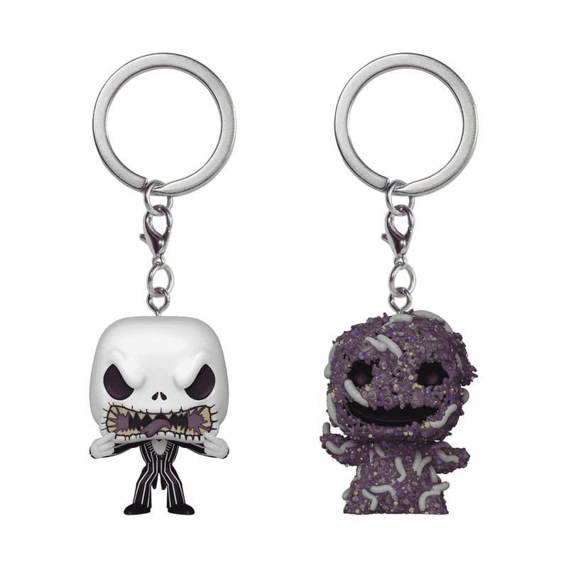 L'Étrange Noël de monsieur Jack pack 2 porte-clés POP! Vinyl Jack/Oogie 4 cm