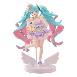 Hatsune Miku statuette PVC Tenitol Hatsune Miku Yumekawa Princess Lavender Ver. 21 cm
